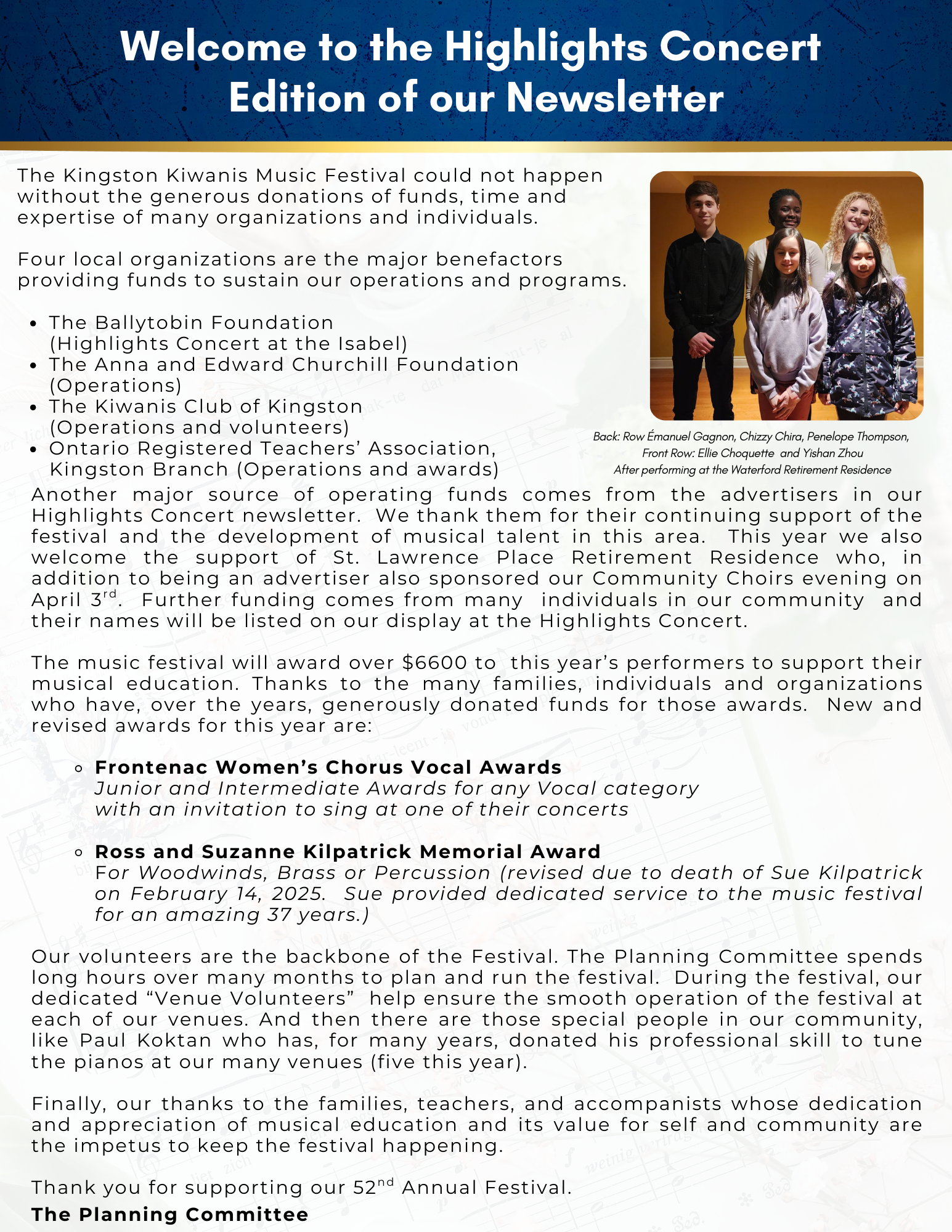 2. Letter from Committee