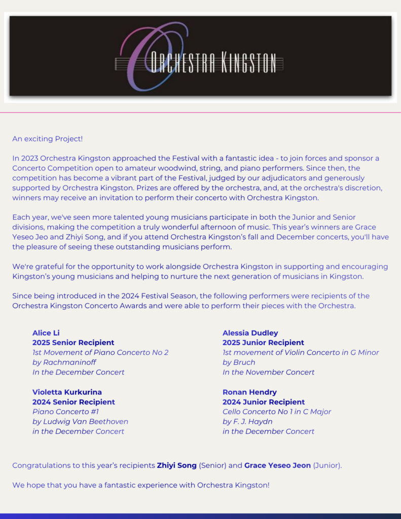 ORCHESTRA KINGSTON PAGE